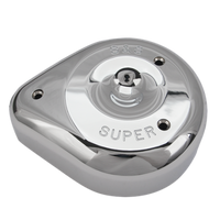 S&S Cycle Teardrop Chrome Air Cleaner Cover For S&S Super E/G Carbs