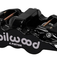 Wilwood Caliper-Aero4 - Black 1.12/1.12in Pistons 0.81in Disc