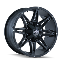 Mayhem 8090 Rampage 18x9 / 5x114.3 BP / 18mm Offset / 87mm Hub Matte Black Wheel