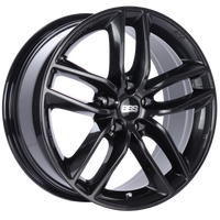 BBS SX 17x7.5 5x112 ET45 Crystal Black Wheel -82mm PFS/Clip Required