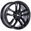 BBS SX 17x7.5 5x112 ET45 Crystal Black Wheel -82mm PFS/Clip Required