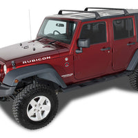 Rhino-Rack 07-22 Jeep Wrangler JK/JL 4 Door Hard Top Vortex SG 2 Bar Roof Rack - Black