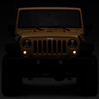 Raxiom 07-18 Jeep Wrangler JK Axial Series LED Turn Signals w/ Halo (Smoked)