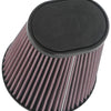 K&N Universal Clamp-On Air Filter 3-1/2in 10 Degree Flange 5-3/4in B 4-1/2in x 3-1/4in T 7in H