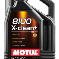 Motul 5L Synthetic Engine Oil 8100 5W30 X-CLEAN Plus