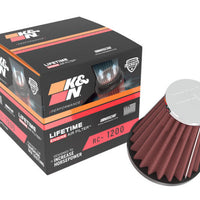 K&N Universal Chrome Filter 2.063in Flange ID x 3.5in Base OD x 2in Top OD x 4in H