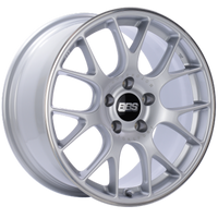 BBS CH-R 20x10 5x112 ET18 CB66.5 Brilliant Silver Polished Rim Protector Wheel