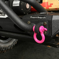 Rugged Ridge Pink 3/4in D-Ring Shackles