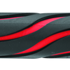 BikeMaster 7/8in Wave Grips - Black/Red