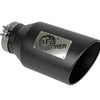 aFe Power Universal 5in Inlet 8in Outet MACH Force-XP Clamp-On Exhaust Tip - Black