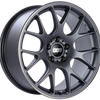 BBS CH-R 19x9.5 5x120 ET35 Satin Titanium Polished Rim Protector Wheel -82mm PFS/Clip Required