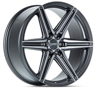 Vossen HF6-2 20x9.5 / 6x139.7 / ET15 / Deep Face / 106.1 - Tinted Matte Gunmetal Wheel