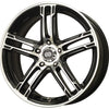 Enkei FD-05 17x7 4x100 40mm Offset 72.62 Bore Dia Black Machined Wheel