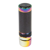 NRG Slimboy Adjustable Shift Knob (M10X1.25) Nissan / Mazda / Toyota - Carbon Fiber / Neochrome