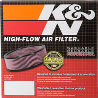 K&N Custom Round Filter 5-1/8in FLG / 9in OD x 4-1/8in HW/VENT