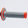 Renthal MX Dual Compound Grips Tapered 1/2 Waffle - Grey/ Orange