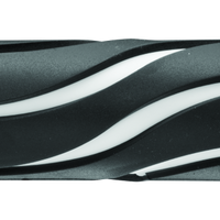 BikeMaster 7/8in Wave Grips - Black/White