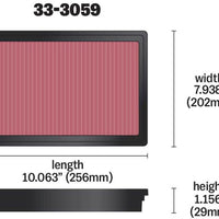 K&N 15-17 Nissan NP300 L4-2.3L DSL Drop In Air Filter