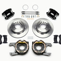 Wilwood D154 P/S Park Brake Kit Jeep Dana 35 2.56 Off 5-lug w/ lines