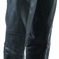 River Road Longhaul Leather Chaps Black - Large