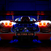 Oracle Ultima GTR LED Waterproof Tail Light Halo Kit - 4 Rings - Red SEE WARRANTY