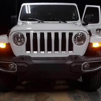 Diode Dynamics JL Wrangler Front Turn Stage 1 (7443 LED Bulb HP48 - White and - Amber)