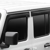 AVS 2018 Jeep Wrangler Unlimited (4-Door) Ventvisor Low Profile Window Deflectors 4pc - Smoke