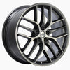 BBS CC-R 19x9 5x120 ET48 Satin Graphite Diamond Cut Polished Rim Protector Wheel -82mm PFS Required