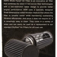 AEM Dryflow 3.5in. X 7in. Round Tapered Air Filter