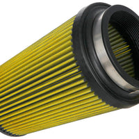 Airaid Universal Air Filter - Cone 4in Flange x 6in Base x 4-5/8in Top x 9in Height - Synthaflow