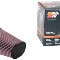 K&N Universal Clamp-On Air Filter 2.844x4.813in Flg ID x 6.5x4.75in B OD x 4.5x3.25in T OD x 7.5in H