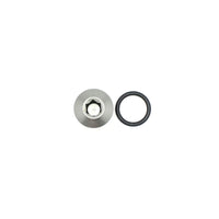 DeatschWerks 6AN ORB Male Plug Low Profile Internal Allen/Hex (Incl O-Ring) - Anodized Matte Black