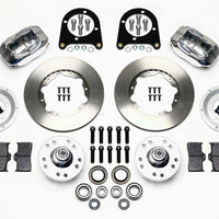 Wilwood Forged Dynalite Front Kit 11.00in Polished 37-48 Ford Psgr. Car Spindle