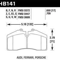 Hawk Porsche 911/928/944/968 Front Brake Pads