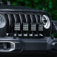 Diode Dynamics Jeep JL SS5 4-Pod CrossLink Grille Lightbar Kit Pro - White Combo