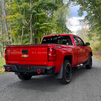 Fishbone Offroad 07-18 Chevrolet Silverado 1500/2500/3500 Double Cab Oval Side Steps -Black Textured