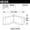 Hawk 65-73 Chevrolet Corvette Front ER-1 Brake Pads