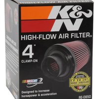 K&N Universal Air Filter (4in. Flange / 6in. Base OD / 4-5/8in. Top OD / 6in. Height)