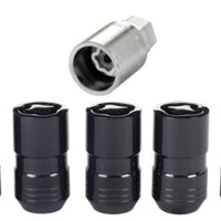 McGard Wheel Lock Nut Set - 5pk. (Cone Seat) M14X1.5 / 22mm Hex / 1.639in OAL - Black