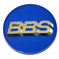 BBS Center Cap 70.6mm Blue/Gold (4-Tab)