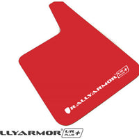 Rally Armor Universal Fit (No Hardware) UR Plus Black UR Mud Flap w/ Red Logo