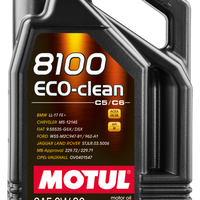 Motul 5L Synthetic Engine Oil 8100 0W20 Eco-Clean