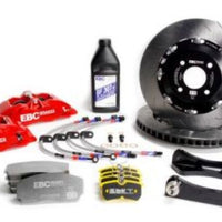 EBC Racing 01-13 Mini Cooper S R53/R56 1.6L Red Apollo-4 Calipers 330mm Rotors Front Big Brake Kit