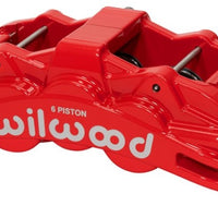 Wilwood Caliper Red SX6R 4.04in Piston 1.25in Disc