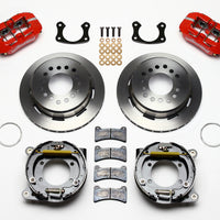 Wilwood Dynapro Low-Profile 11.00in P-Brake Kit - Red Small Ford 2.66in Offset