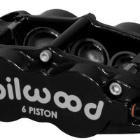 Wilwood Caliper-Narrow Superlite 6R-RH - Black 1.62/1.12/1.12in Pistons 1.10in Disc