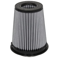 aFe MagnumFLOW Pro DRY S Replacement Air Filter 4in F x 6in B (mt2) x 4-1/2in T (Inv) x 7-1/2in H