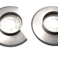 Kentrol 78-86 Jeep CJ Disc Brake Dust Cover Pair - Polished Silver