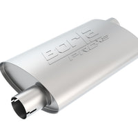 Borla Universal Pro-XS Oval 2.25in Inlet / Outlet Offset Notched Muffler