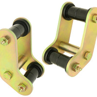 RockJock YJ Boomerang Leaf Spring Shackles Rear w/ Urethane Bushings HD Greasable Bolts Pair